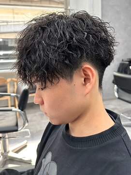 エルマーク 梅田(L-MARK) マッシュスパイラルパーマツイストスパイラル波巻きメンズ