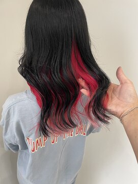 カットアンドトータルビューティ ヴァンキャトル(Cut&Total Beauty VINGT QUATRE) 【インナーカラー】チェリーレッドカラースタイル◎