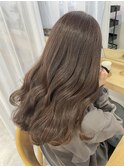 ブリーチなし柔らかいベージュカラー