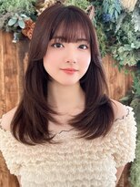 ラフィス ヘアー ピア― 高知店(La fith hair peer)&nbsp;【La fith】内巻きセミロング×顔周りレイヤー