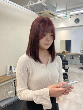 ローレン(Lolen.) ピンクブラウンと顔周りカット