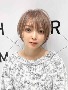 ハルキミナト ジャパン ヨコハマ(HARUKI MINATO japan YOKOHAMA) 愛されショートアンブレラカラーエモージュくびれレイヤー