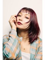 フェイバリットガーデン(FAVORITE GARDEN)&nbsp;favorite garden　フェイスレイヤーと赤髪とショートバング