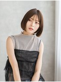 20代30代40代×ナチュラルボブ×前下がりボブ×ストレートボブ