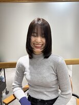 ココノサロン ハナレ(cocono salon HANARE)&nbsp;韓国風レイヤーボブ　ミディアムレイヤーカット