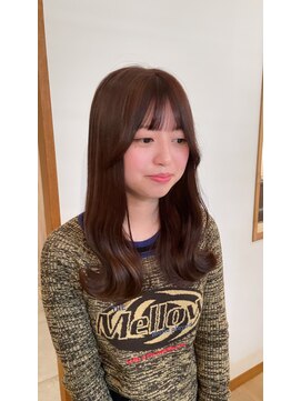 スイート ヘアデザイン(Suite HAIR DESIGN) 【顔周りカットSayaka】マロンブラウン