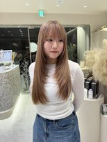 マイル 渋谷(mile)&nbsp;ナチュラルベージュ×フェイスレイヤーカット