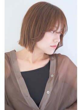 ラミ(L'ami) 切りっぱなしボブ×シースルーバング