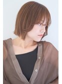 切りっぱなしボブ×シースルーバング