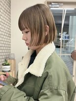 パークレーン アイス イヴェン(park lane ICI yeven)&nbsp;ミルクティーベージュ　裾カラー　デザイン/akari