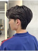ショートネープで大人センターパート