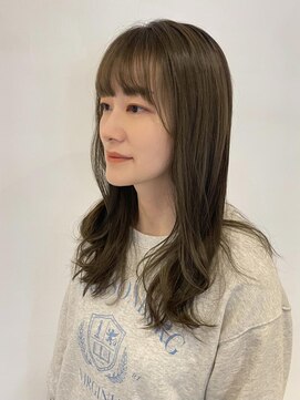 セルカ 高田馬場(CERCA) オリーブベージュ×ミディアムローレイヤー【高田馬場】