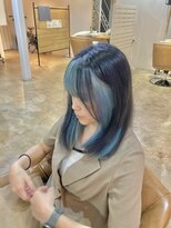 ヘアールーム シープス(hair room sheeps)&nbsp;ツートーンカラー/ネイビー/スカイブルー