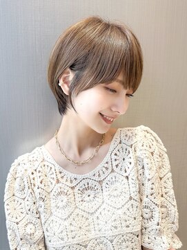 ハルキミナト ジャパン ヨコハマ(HARUKI MINATO japan YOKOHAMA) 大人ショート/縮毛矯正/学割U24/ブルーカラー/くすみベージュ