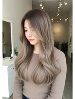 フュージョンファイブ(FUSION5)&nbsp;レイヤーロングベージュ20代30代40代くびれエクステ韓国ヘア