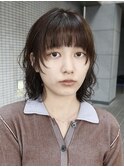 ボブパーマ/顔まわりレイヤー