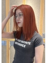 ヘアサロン ガリカ 表参道(hair salon Gallica)&nbsp;【hyuga】オレンジカラー/ビタミンカラー/暖色