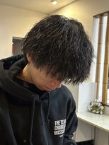 ディッセンバー 伊勢崎(December) メンズショート/センターパート/パーマ/ニュアンスパーマ