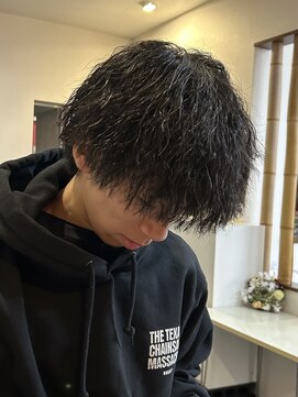 ディッセンバー 伊勢崎(December) メンズショート/センターパート/パーマ/ニュアンスパーマ