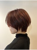ハンサムショート/赤茶カラー