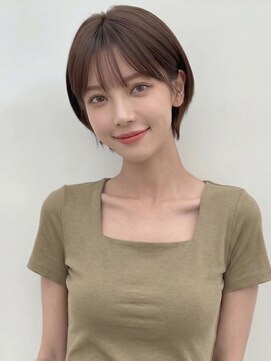 カバーヘア ブリス 北浦和(COVER HAIR bliss) 夏カラーブリーチなしブラウン小顔くびれショート透明感p北浦和