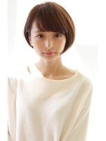 レウナ 外苑前(Reuna)&nbsp;黒髪アッシュコンパクトで可愛く決まるナチュラルショート