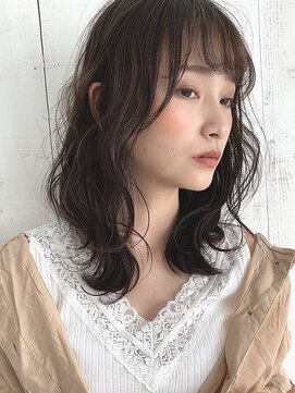 ラボヌールヘアーグレース 門前仲町店(La Bonheur hair grace) 透け感オリーブ＆無造作ハイライト＃１