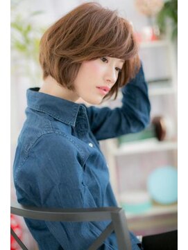 ミック ヘアアンドビューティー 大山店(miq  Hair&Beauty) キレイもカワイイも！ココアブラウンくせ毛風ボブルフa1
