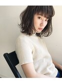 ミディアムボブパーマスタイル/レイヤーボブ