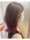 【calm by liko owner 奏子】レイヤー裾ピンク