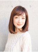 モテ髪×さらつや×重めミディアム