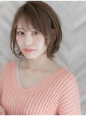 ＊LOREN＊美肌ミルクティーブラウン/ウルフマッシュショートボブ