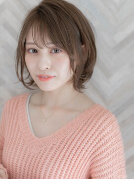 ローレン(LOREN) ＊LOREN＊美肌ミルクティーブラウン/ウルフマッシュショートボブ