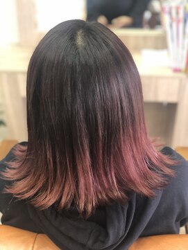 モアヘアー(MORE-HAIR) ピンクグラデーション