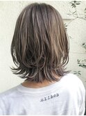 グレーベージュグレージュカラーくびレイヤー_ba373141