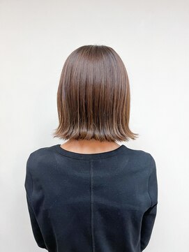 トップヘアー 玉島店(TOP HAIR) 《TOPHAIR 玉島店/ もも》切りっぱなしボブ×ベージュカラー
