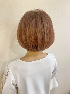 イソラヘアアトリエ(Isola hair atelier) 【Isola】暖色系オレンジ×ボブ
