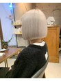 アオゾラヘアーカミノウラ(AOZORA HAIR kaminoura) 個性が光るブリーチカラーとボブでハイセンスなおしゃれに♪