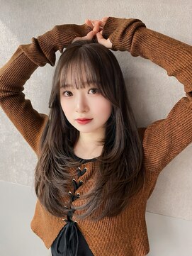 ロンドウル 熊本(Lond ulu) シアーカラーで魅力溢れる♪チョコブラウン×ワンカールレイヤー