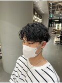 フェザーバングパーマ刈り上げウェーブパーマ