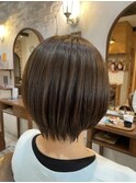 大人丸みショートボブ