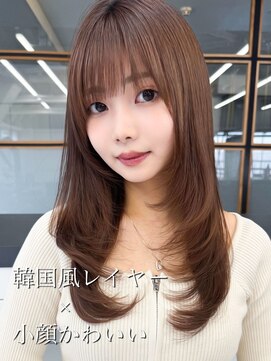 スタートウキョウ 渋谷(STAR TOKYO) 韓国風レイヤー大人可愛いロングシースルーバング20代30代40代