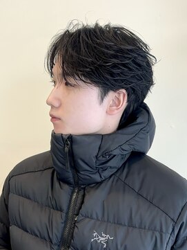 ビューエヒメ(VIEW EHIME) 韓国風センターパートシースルーバングメンズ透明感カラー