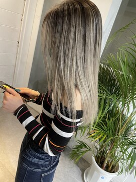 タオ 河原町(Tao) 大人可愛いバレイヤージュ 宮本一真