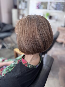 チェコリル(Cyecoril) アプリコットオレンジ/白髪染ぼかしハイライトカラー／白髪染め