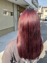 スリー(THREE) くびれヘア/アプリコットオレンジ/夏のヘアアレンジ/蟹江