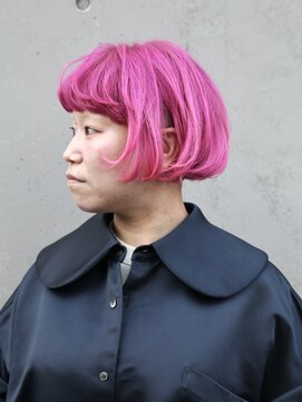 ピークアブー 原宿ハラカド(PEEK-A-BOO) アリミノのVIVID+のPINKで鮮やかな発色に!