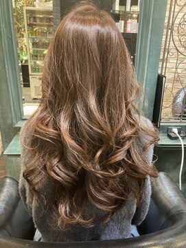 モナン 海老名(Monan) ヘーゼルベージュ まろベージュ ロング 韓国 ハイトーン