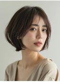 ショートボブ/丸みボブ/コンパクトボブ/小顔ボブ/似合わせ