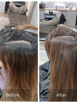 シア(sia)&nbsp;白髪ぼかしハイライト、くすみベージュ☆